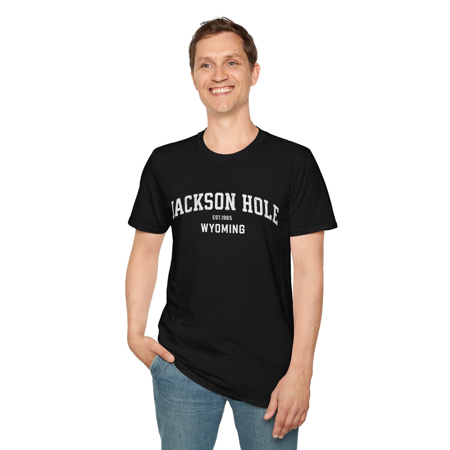 Jackson Hole Distressed Ski T-Shirt
