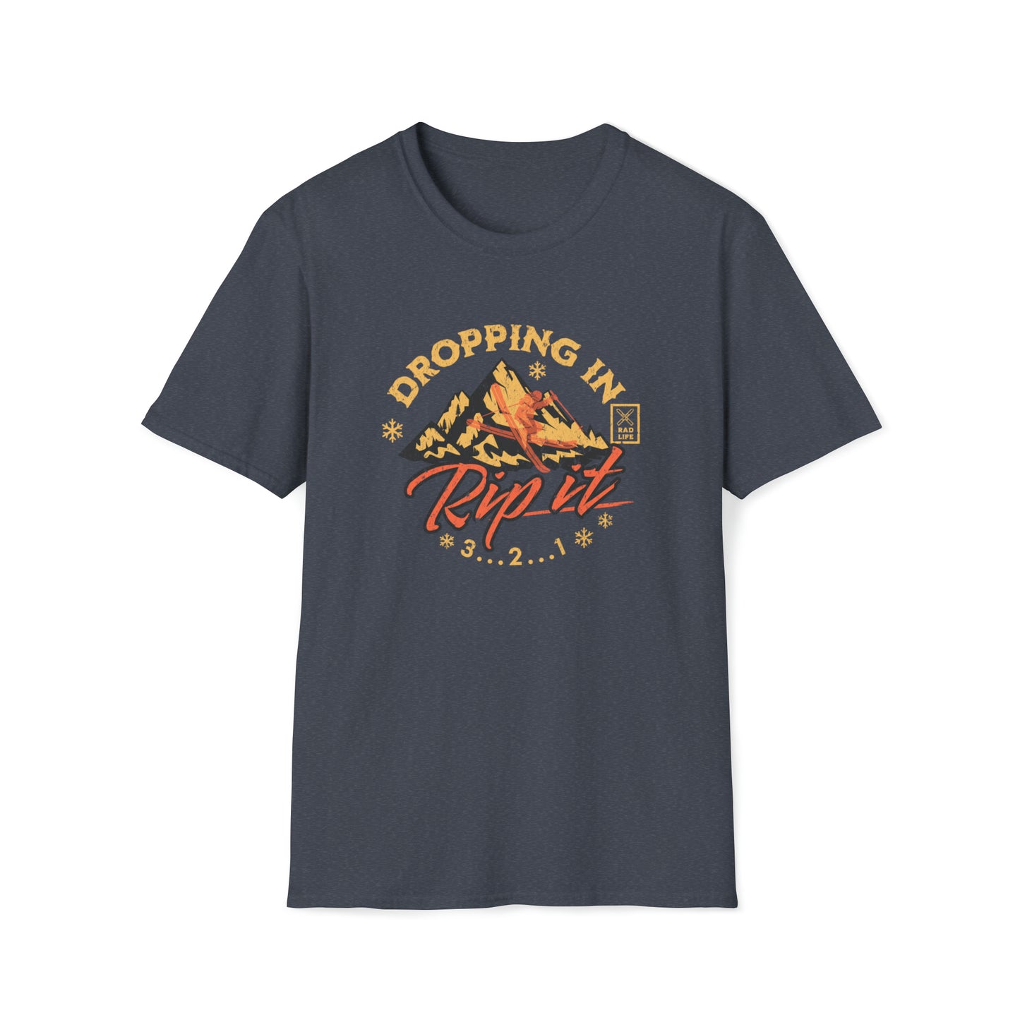 Skiing Rip It Casual T-Shirt