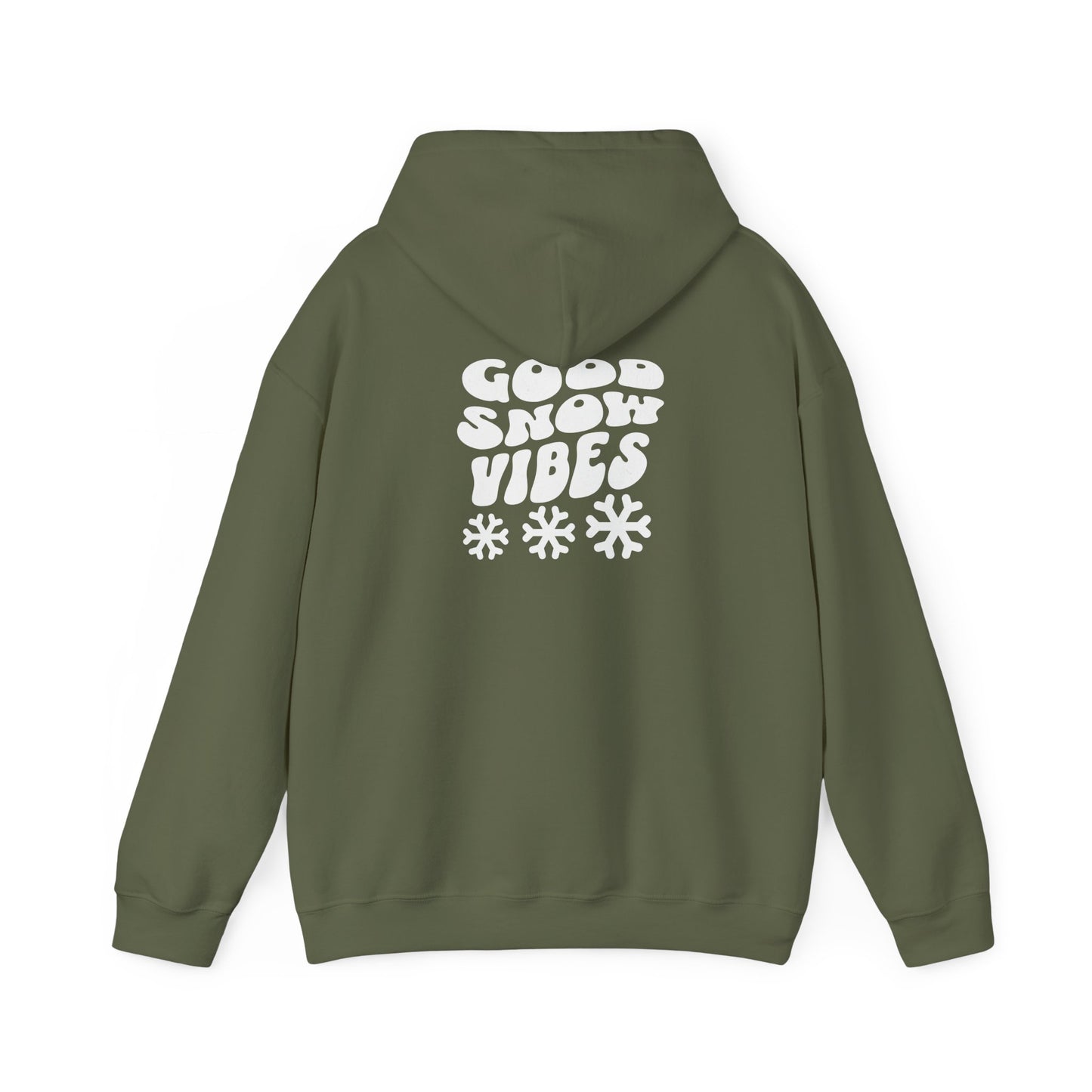 Good Snow Vibes Fun Skiing Unisex Hooded Sweatshirt