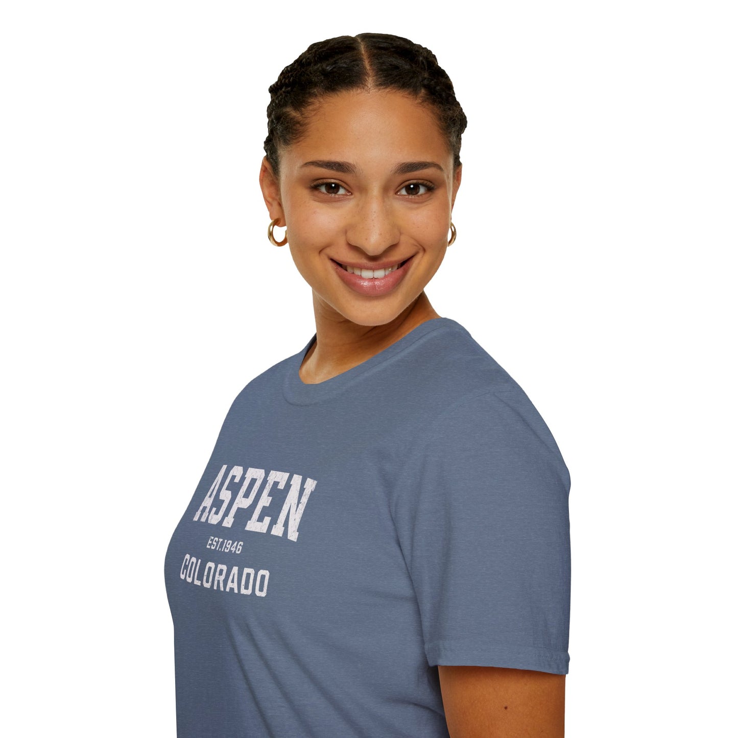 Aspen Distressed Ski T-Shirt