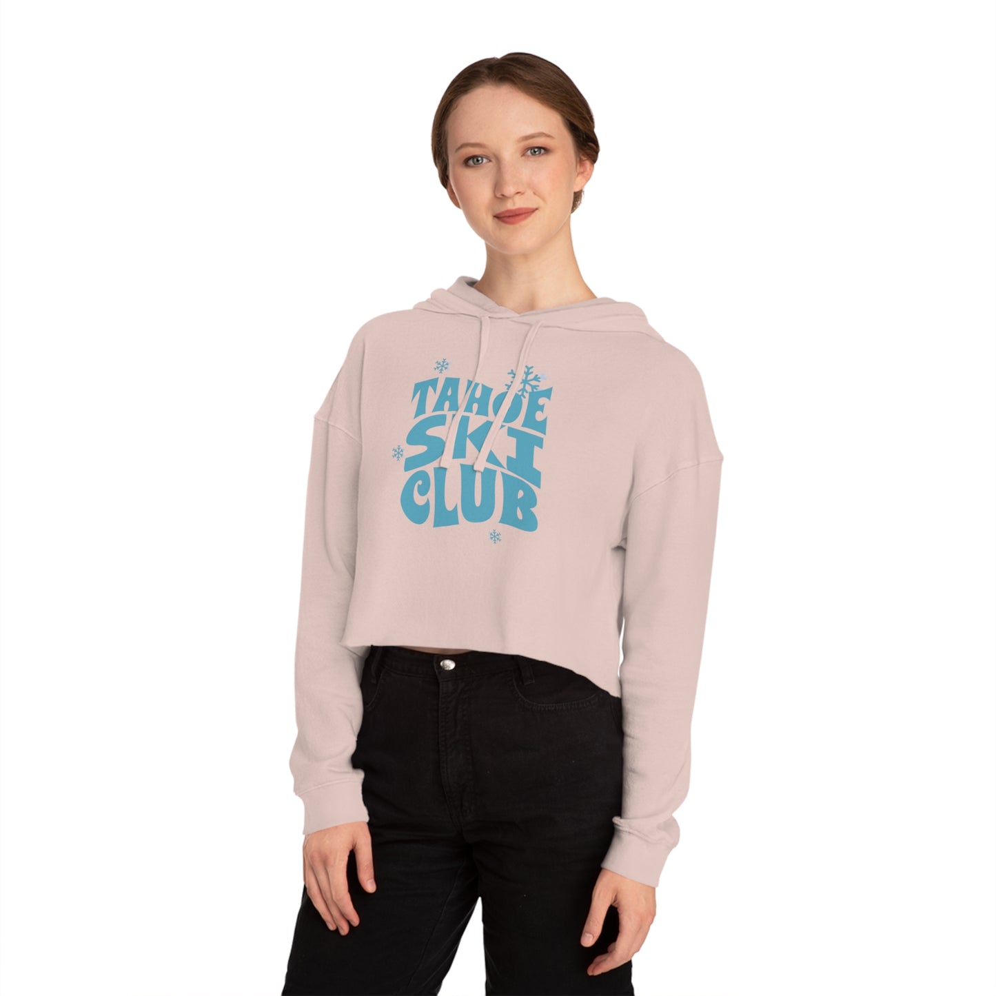 Tahoe Ski Club Crop Hoodie