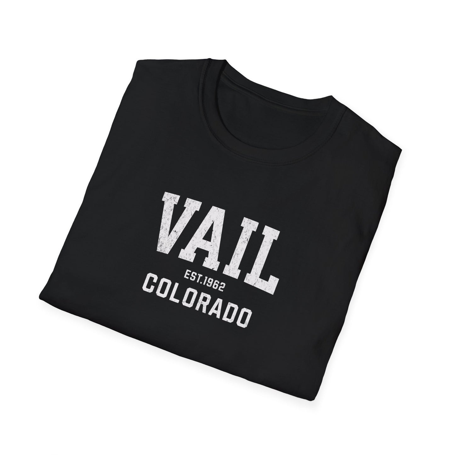 Vail Distressed Ski T-Shirt