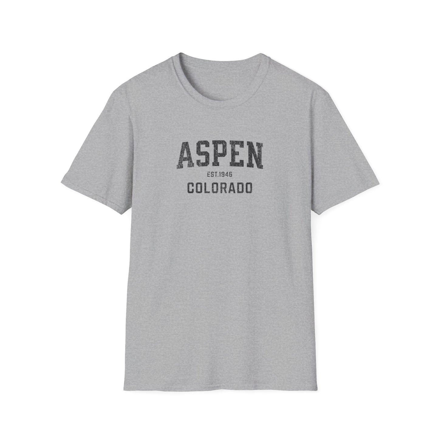 Aspen Distressed Ski T-Shirt