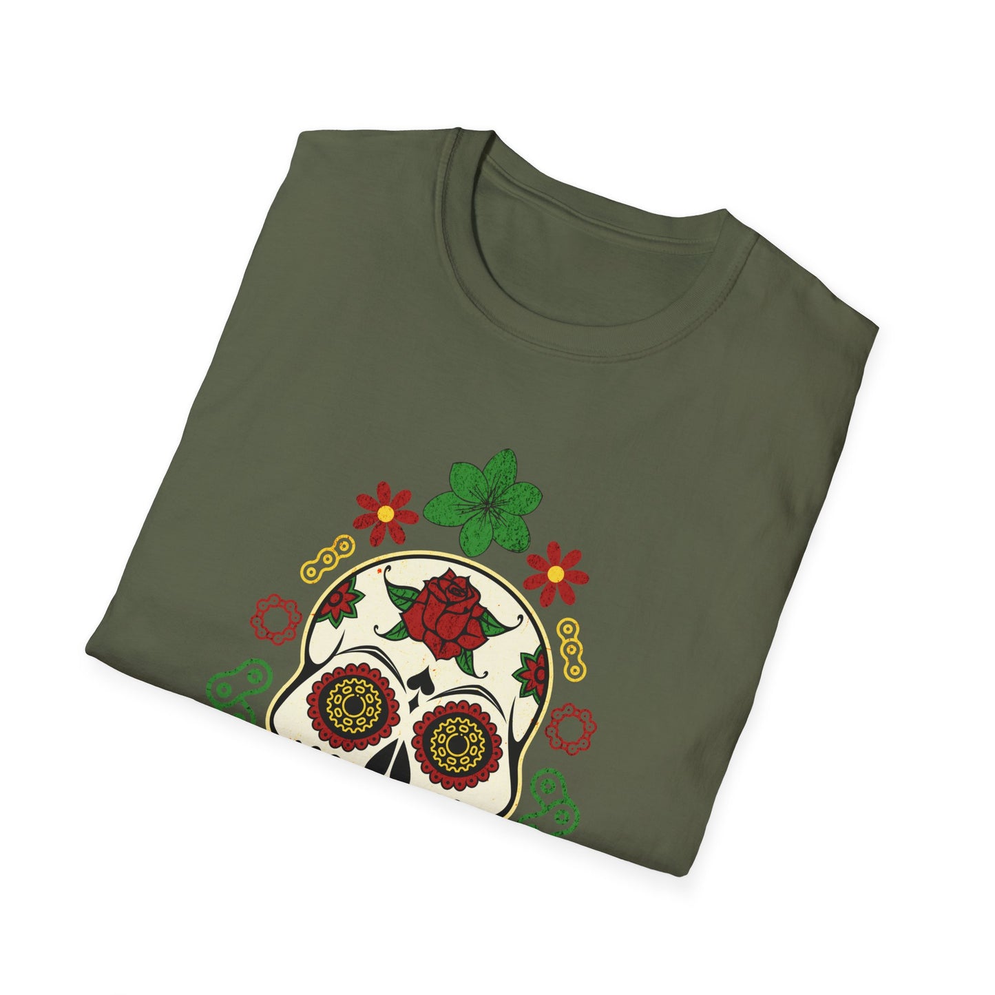 Dia de Los Muertos Biking T-Shirt