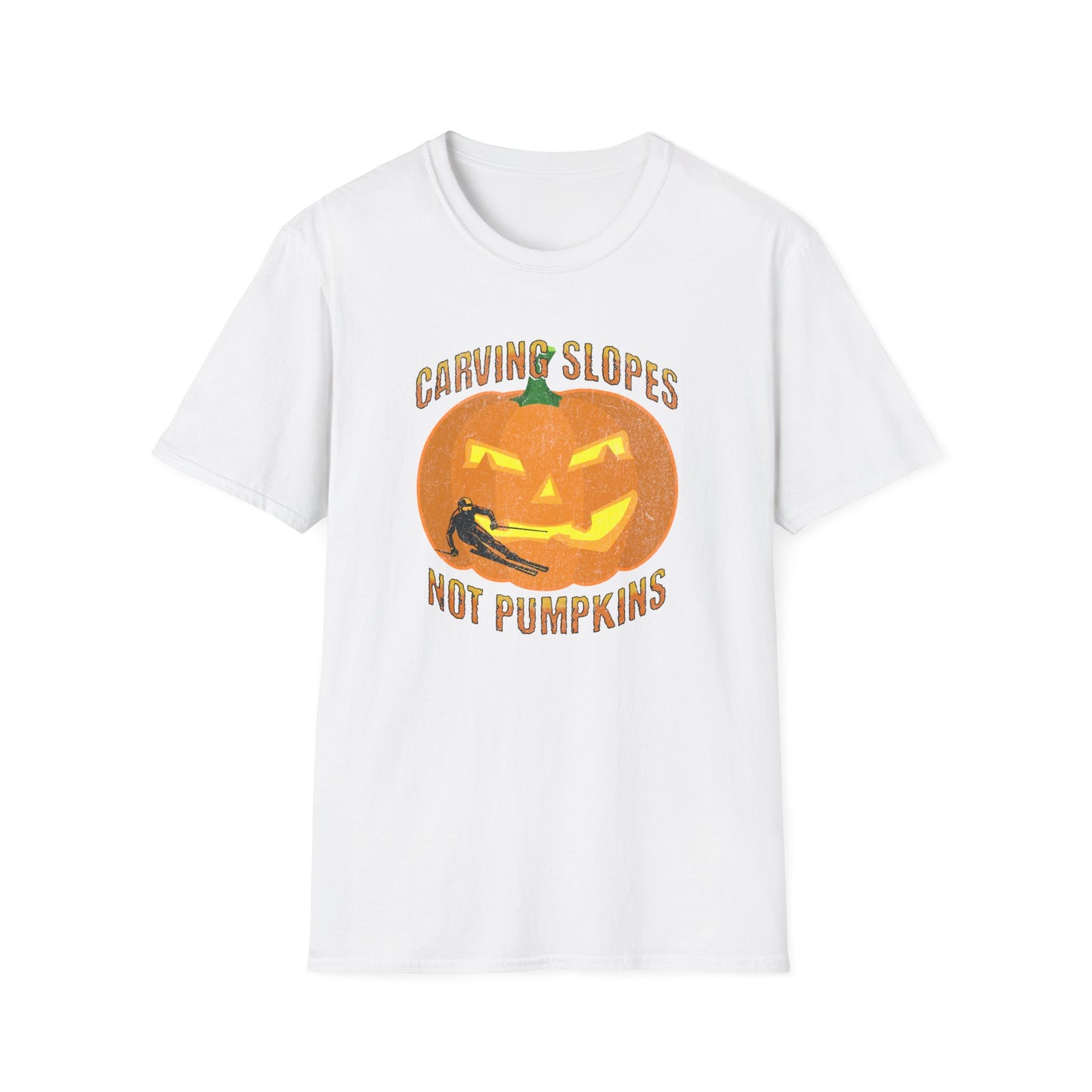 Carving Slopes Not Pumpkins Ski T-Shirt