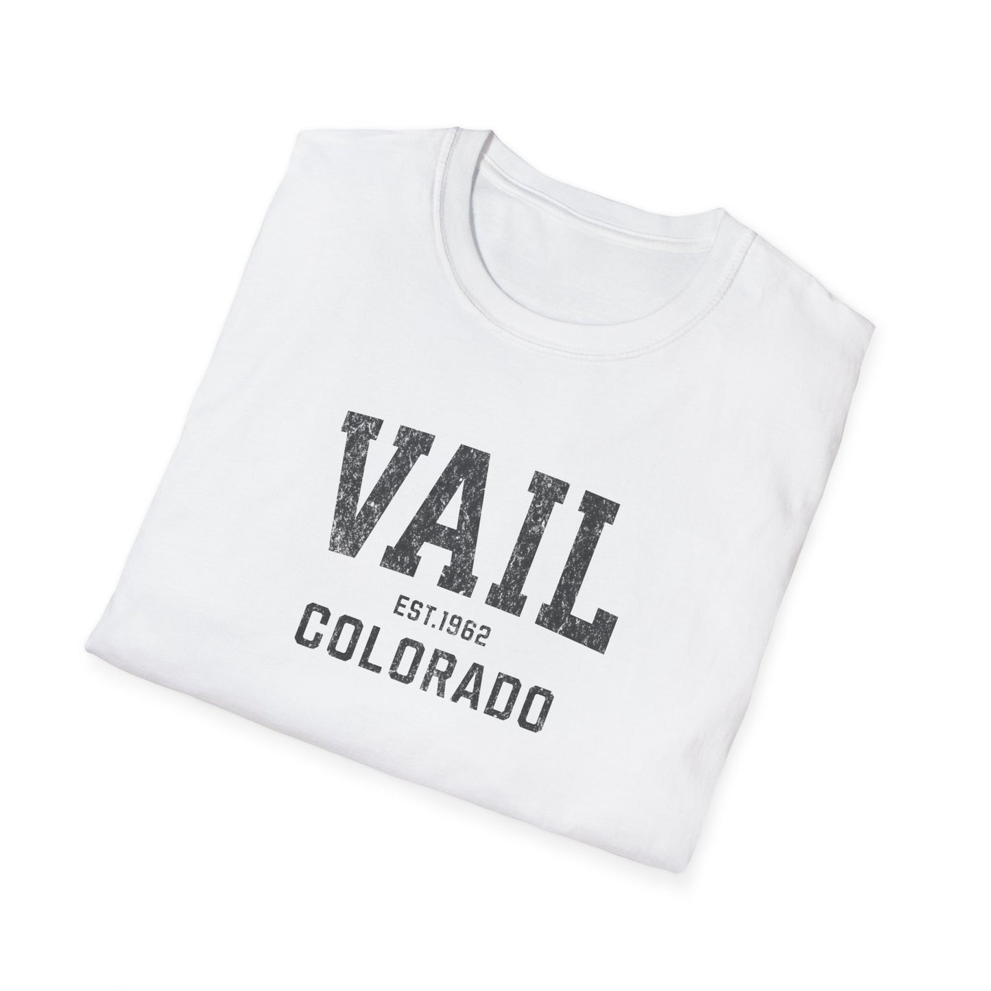 Vail Distressed Ski T-Shirt