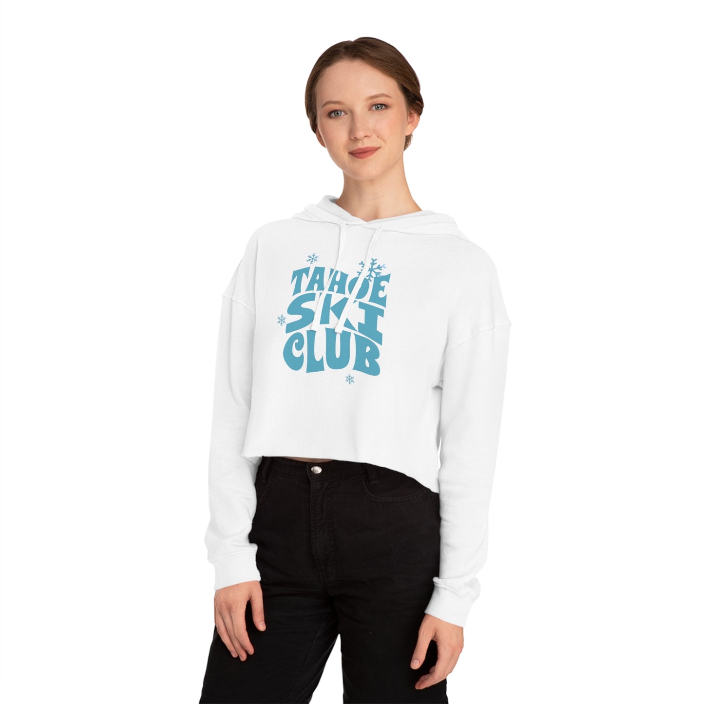 Tahoe Ski Club Crop Hoodie