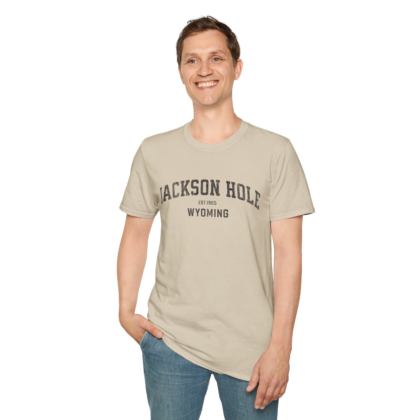 Jackson Hole Distressed Ski T-Shirt