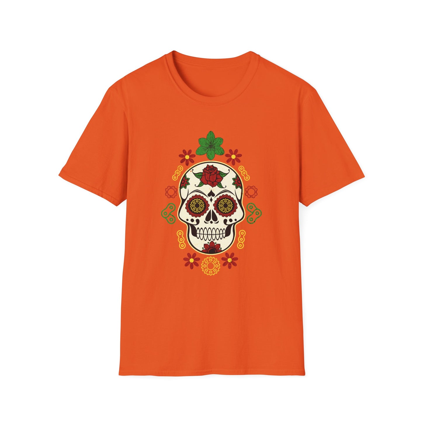 Dia de Los Muertos Biking T-Shirt