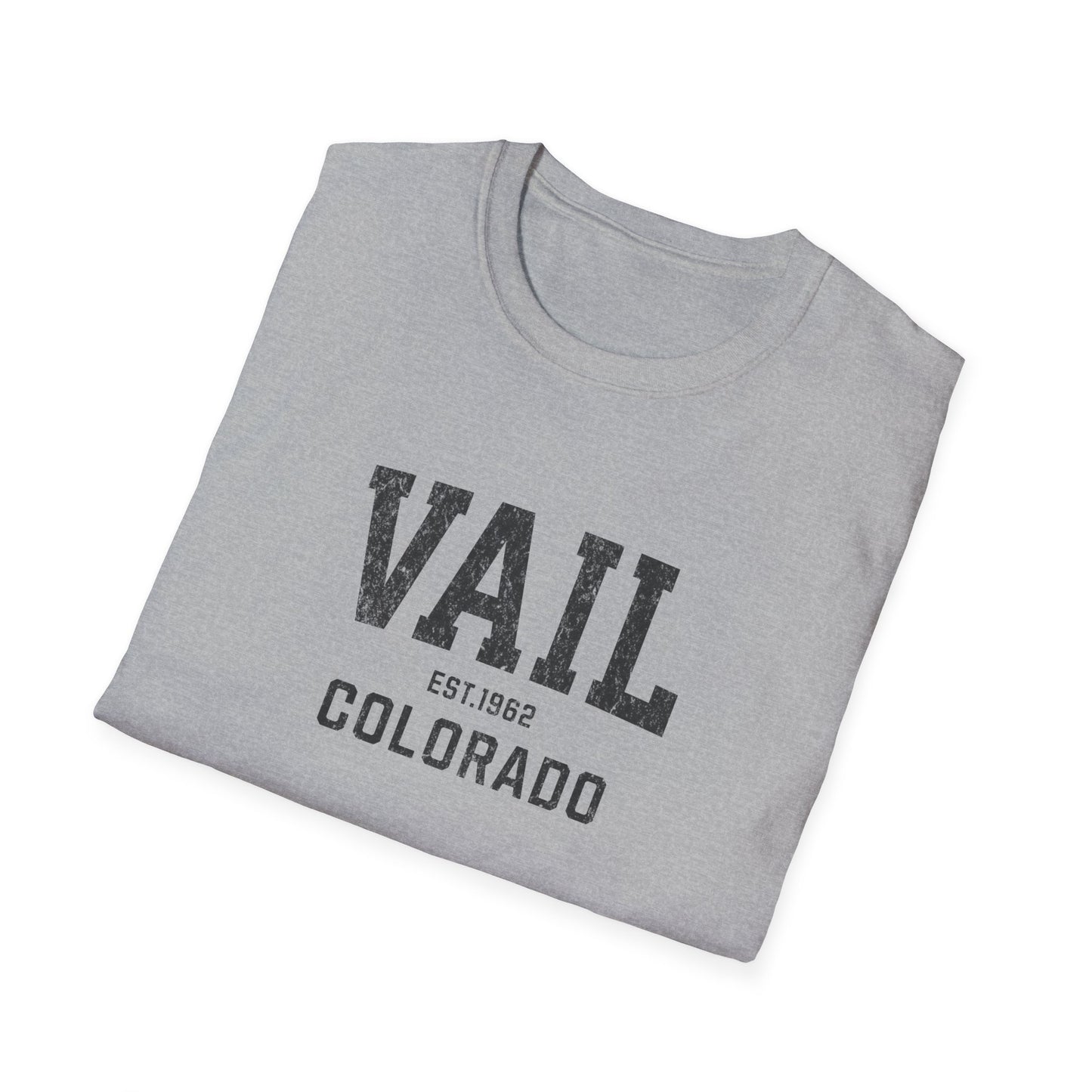 Vail Distressed Ski T-Shirt