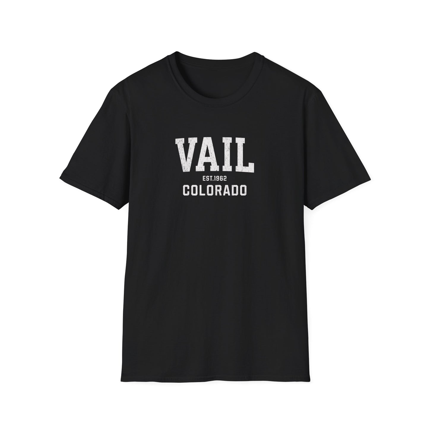 Vail Distressed Ski T-Shirt