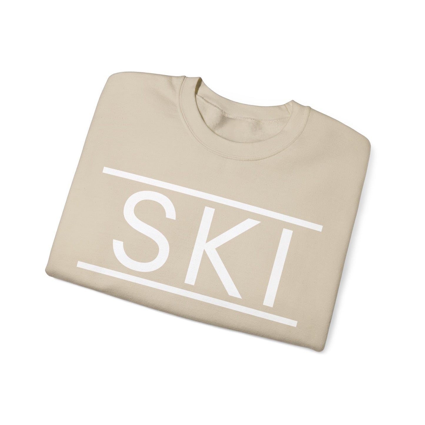 SKI Classic Snow White Crewneck Sweatshirt