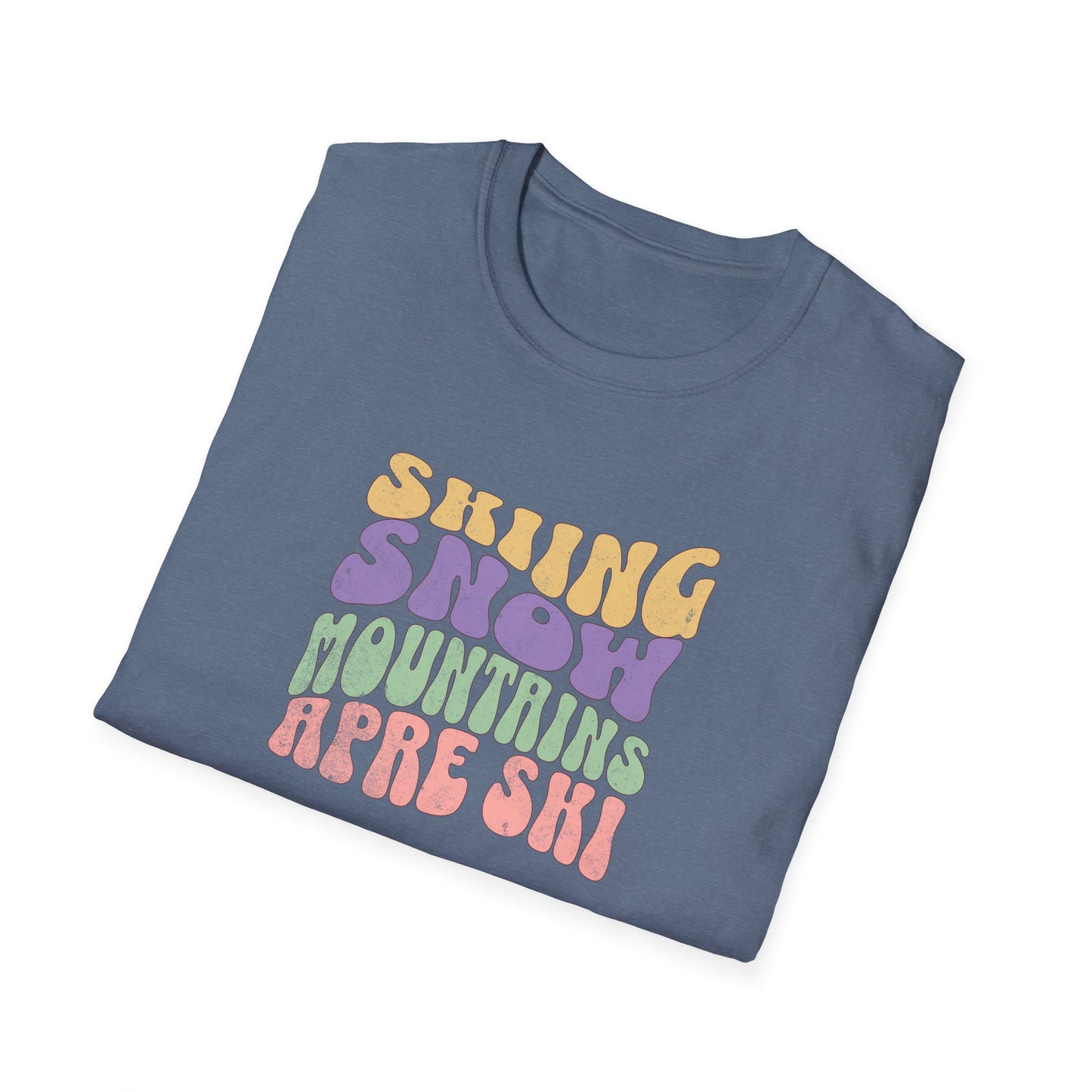 Skiing Snow Fun Softstyle T-Shirt
