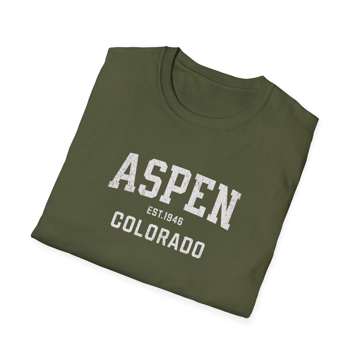 Aspen Distressed Ski T-Shirt