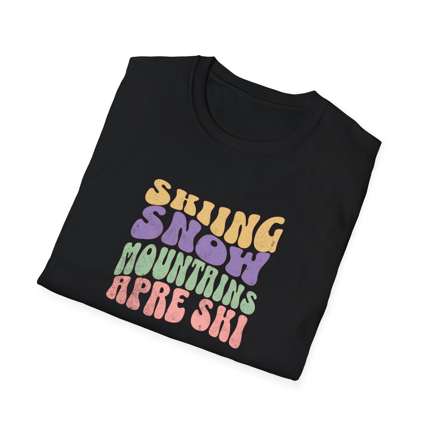 Skiing Snow Fun Softstyle T-Shirt
