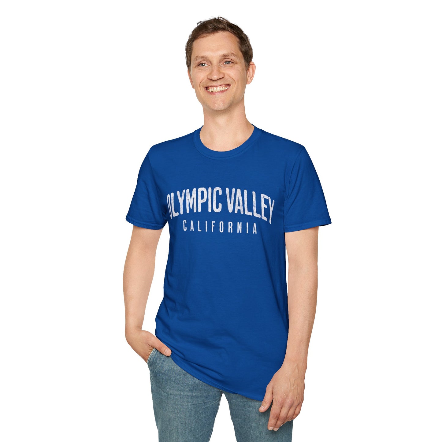 Olympic Valley Distressed Ski T-Shirt
