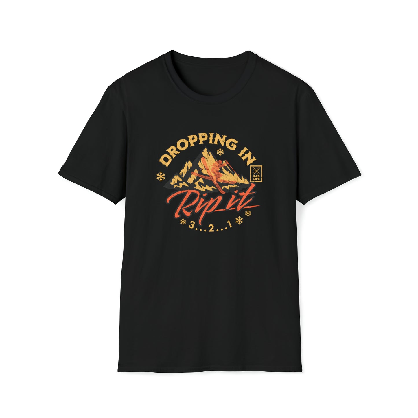 Skiing Rip It Casual T-Shirt