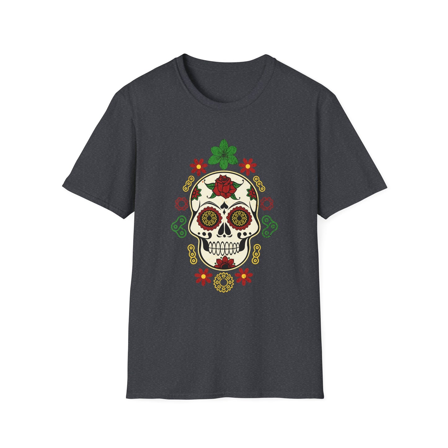 Dia de Los Muertos Biking T-Shirt