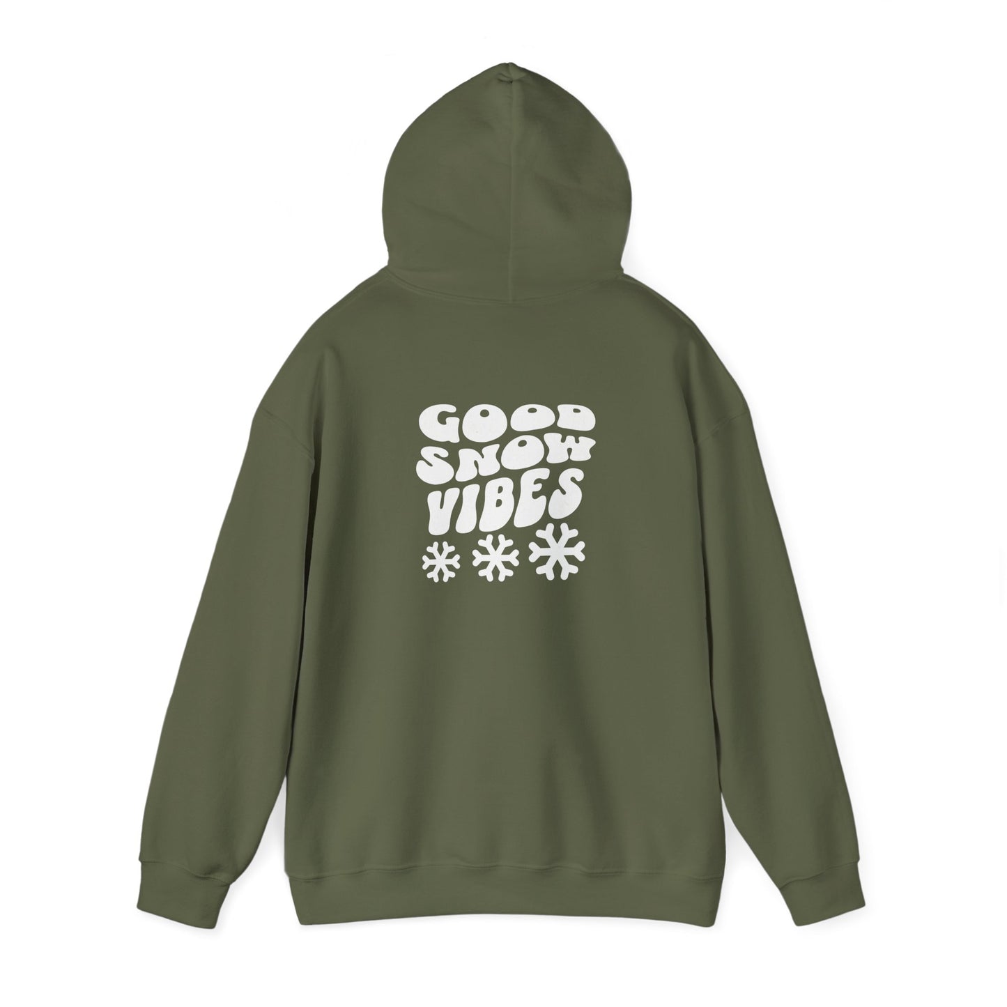 Good Snow Vibes Fun Skiing Unisex Hooded Sweatshirt