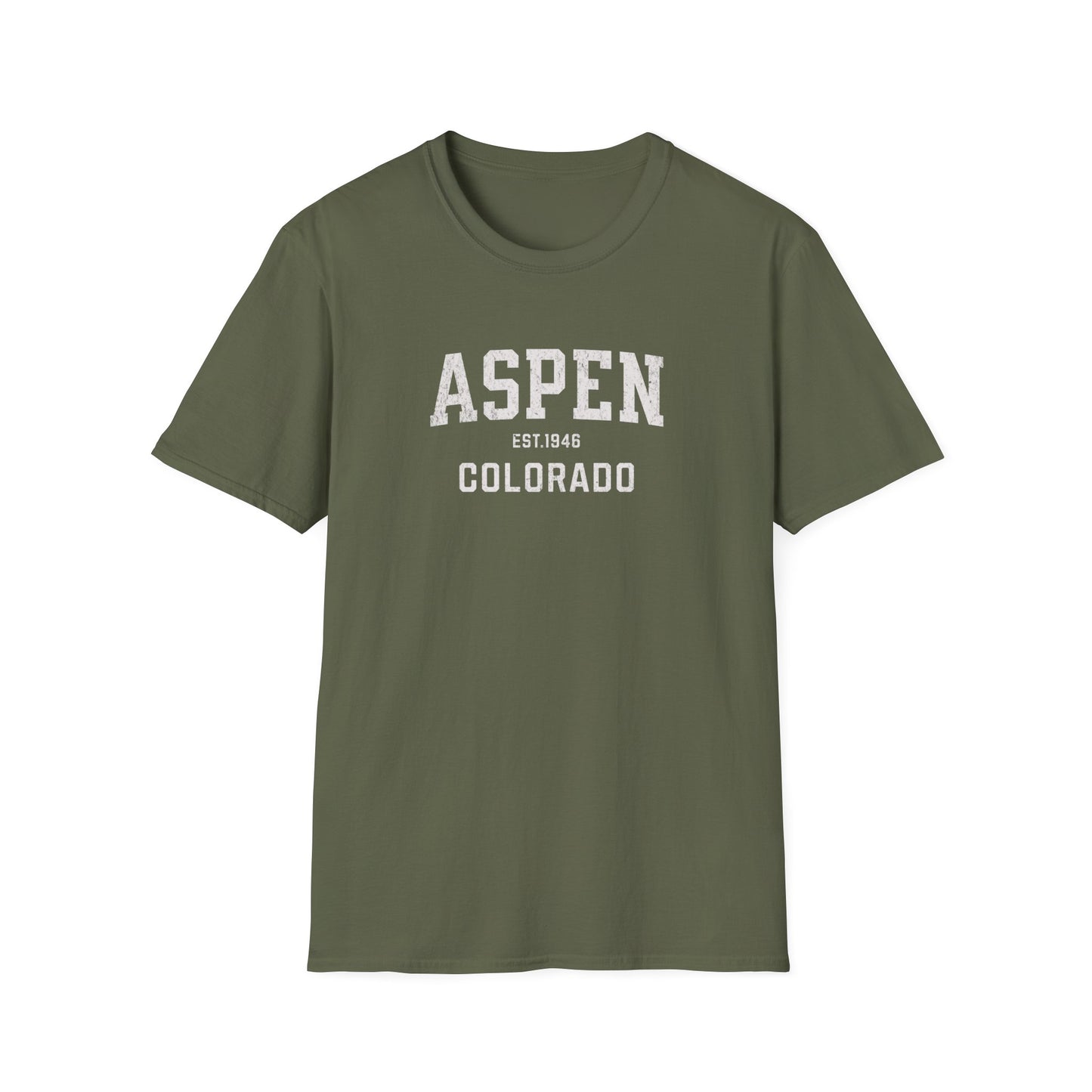 Aspen Distressed Ski T-Shirt