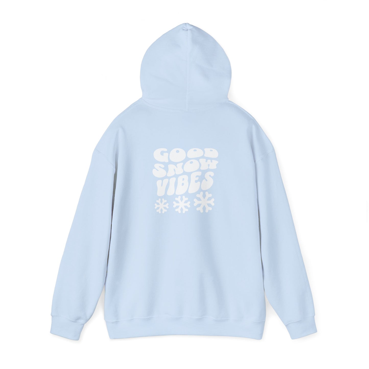 Good Snow Vibes Fun Skiing Unisex Hooded Sweatshirt