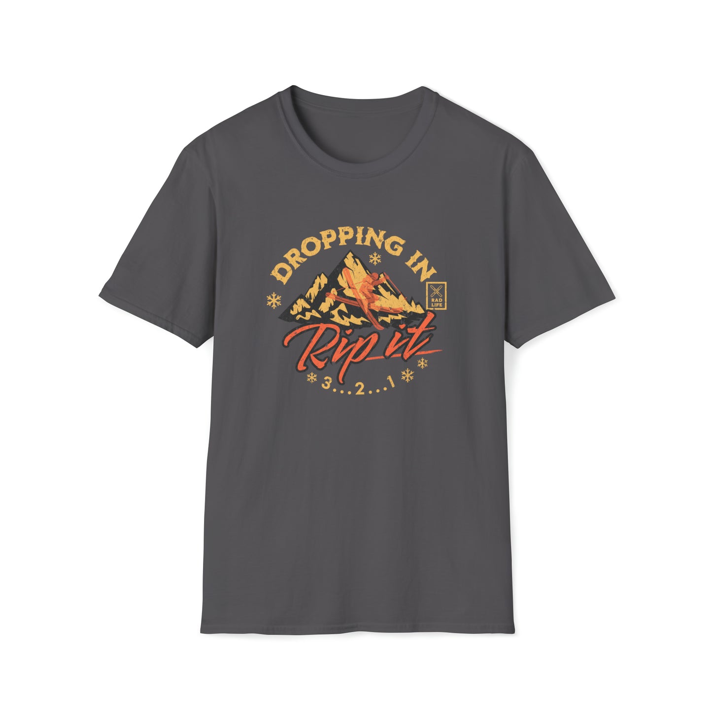 Skiing Rip It Casual T-Shirt