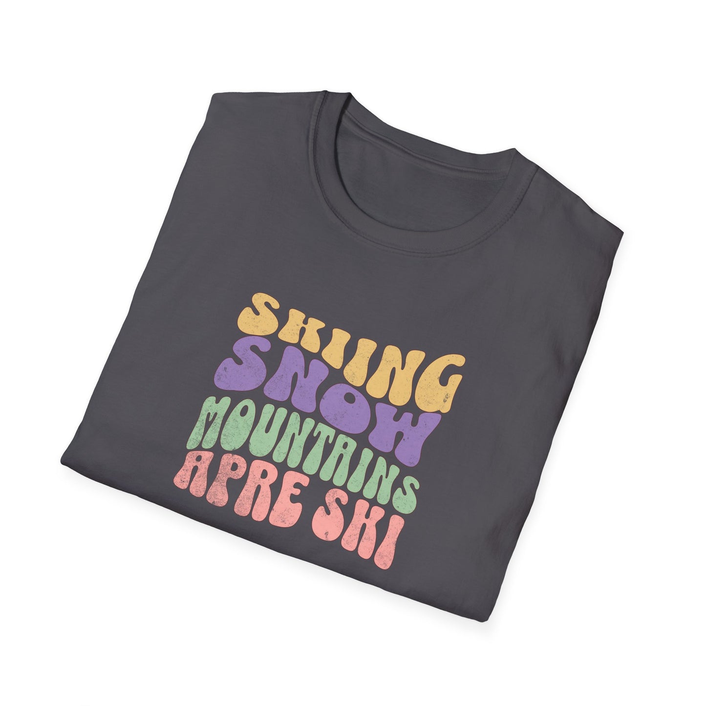 Skiing Snow Fun Softstyle T-Shirt