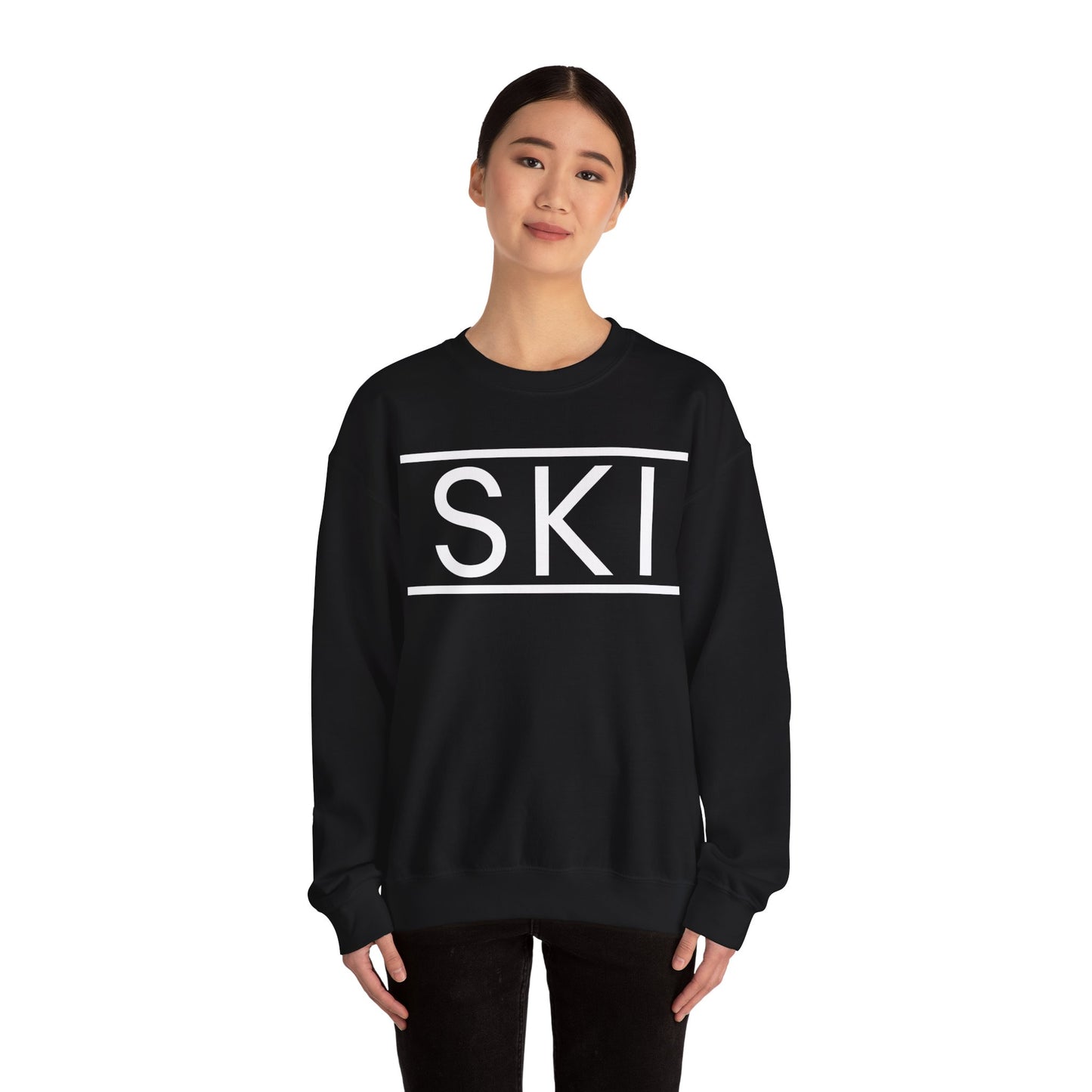 SKI Classic Snow White Crewneck Sweatshirt