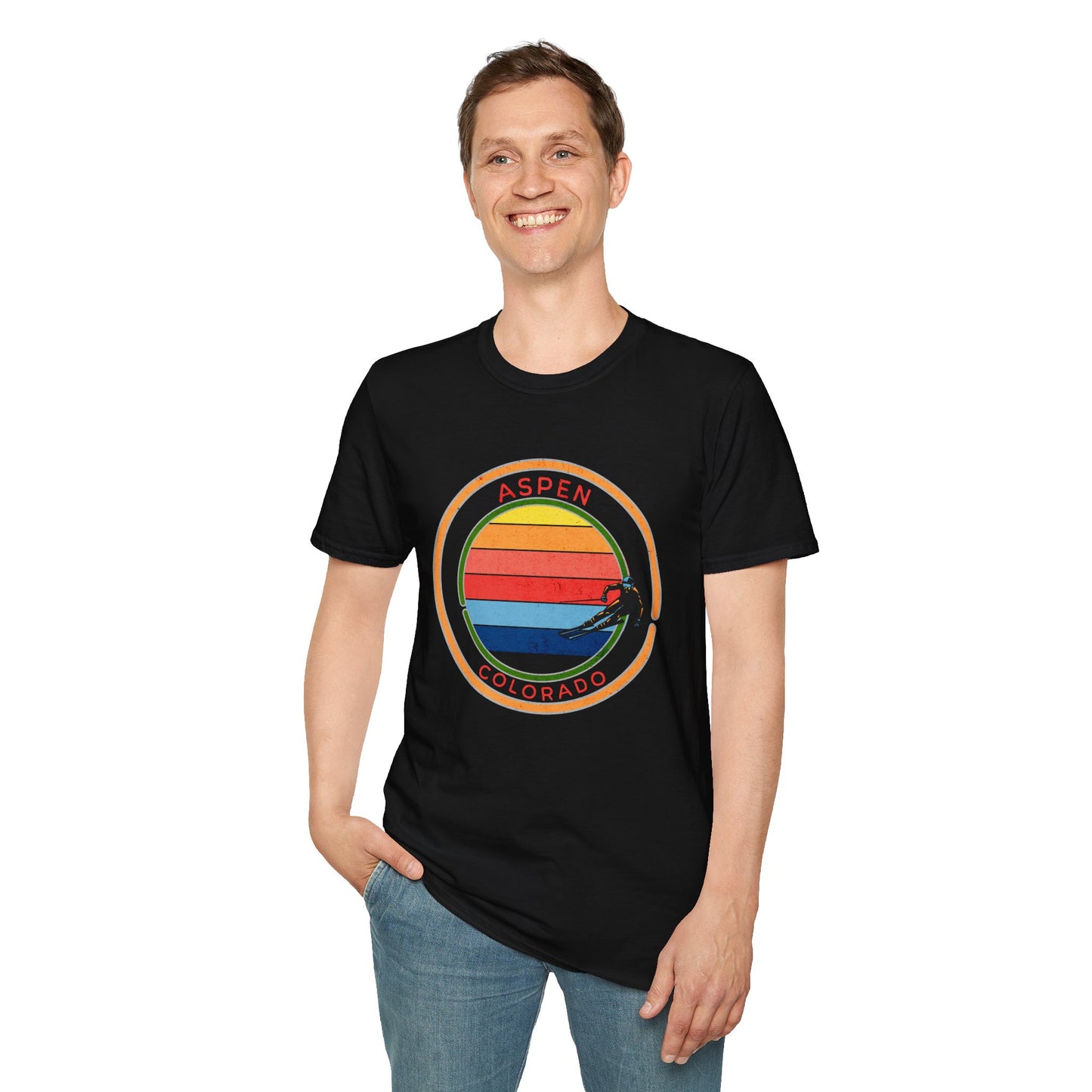 Aspen Sun Skier T-Shirt