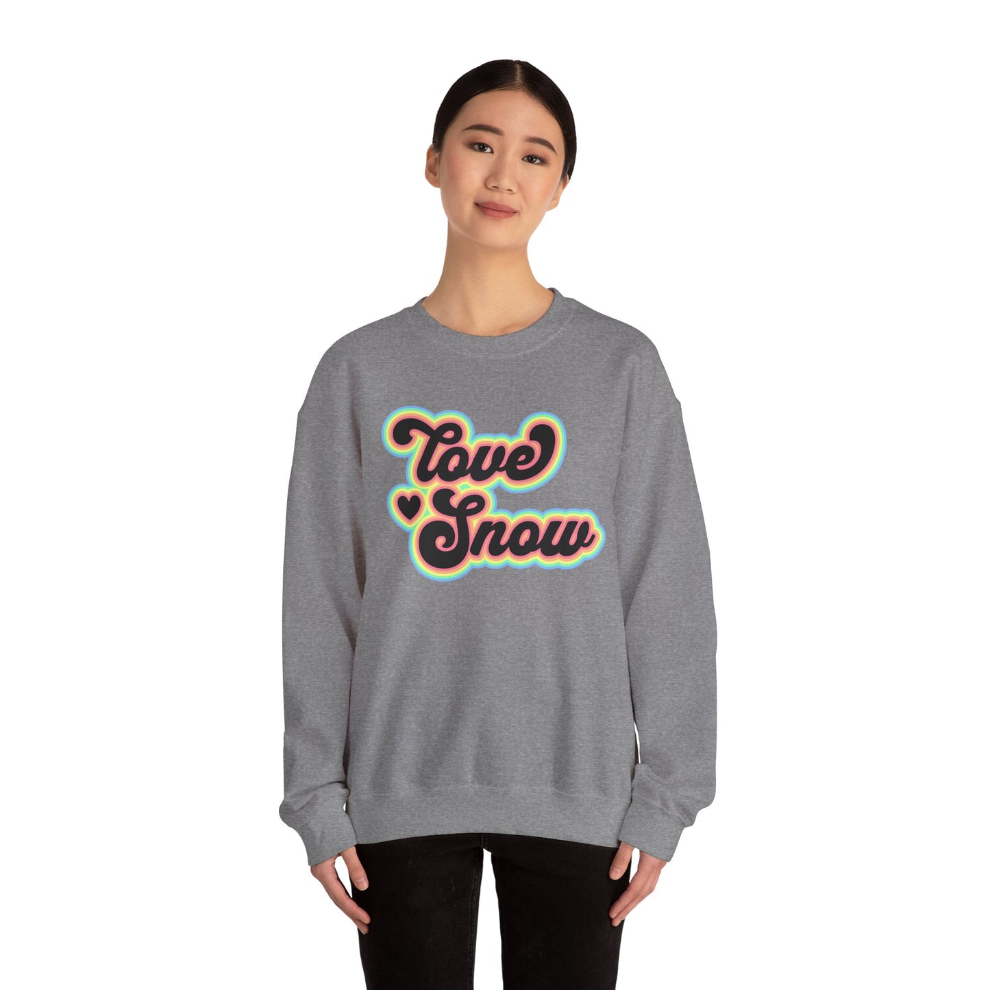 Love Snow Fun Crewneck Sweatshirt