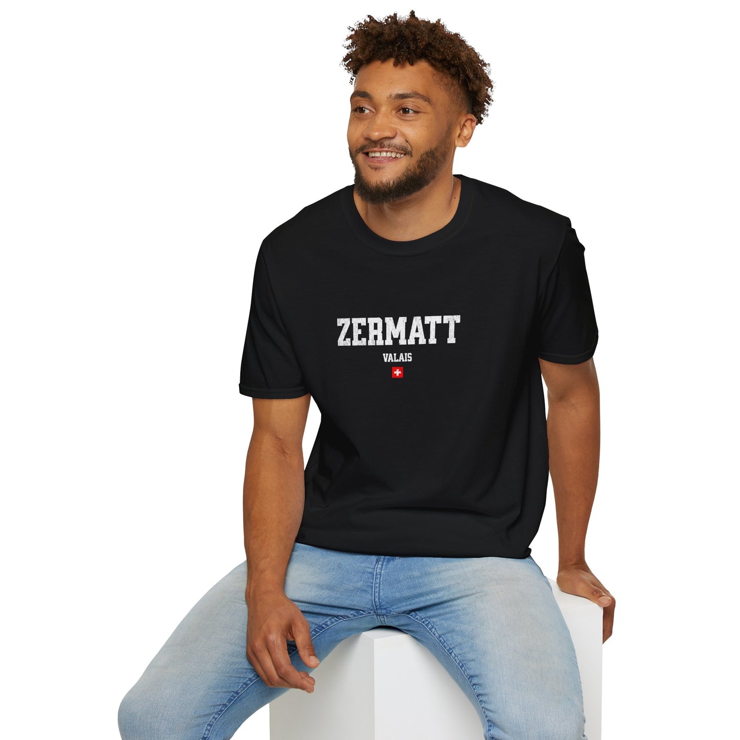Zermatt Distressed Ski T-Shirt