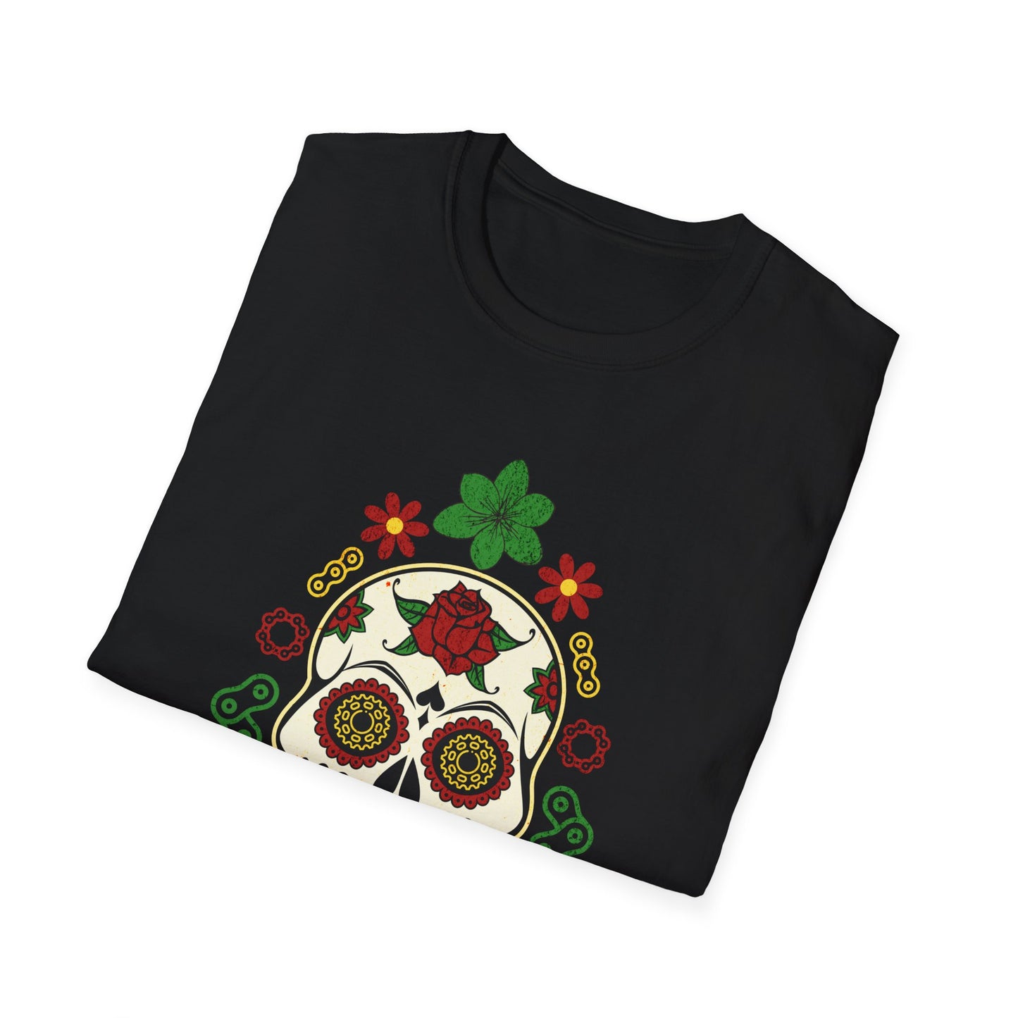 Dia de Los Muertos Biking T-Shirt