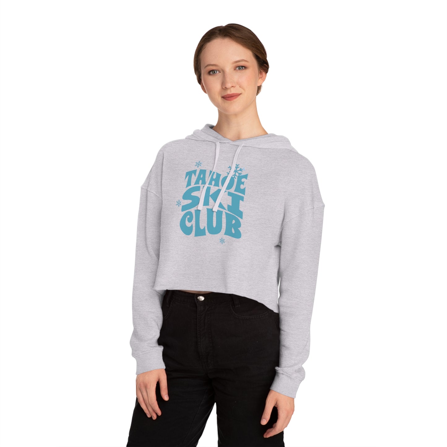Tahoe Ski Club Crop Hoodie
