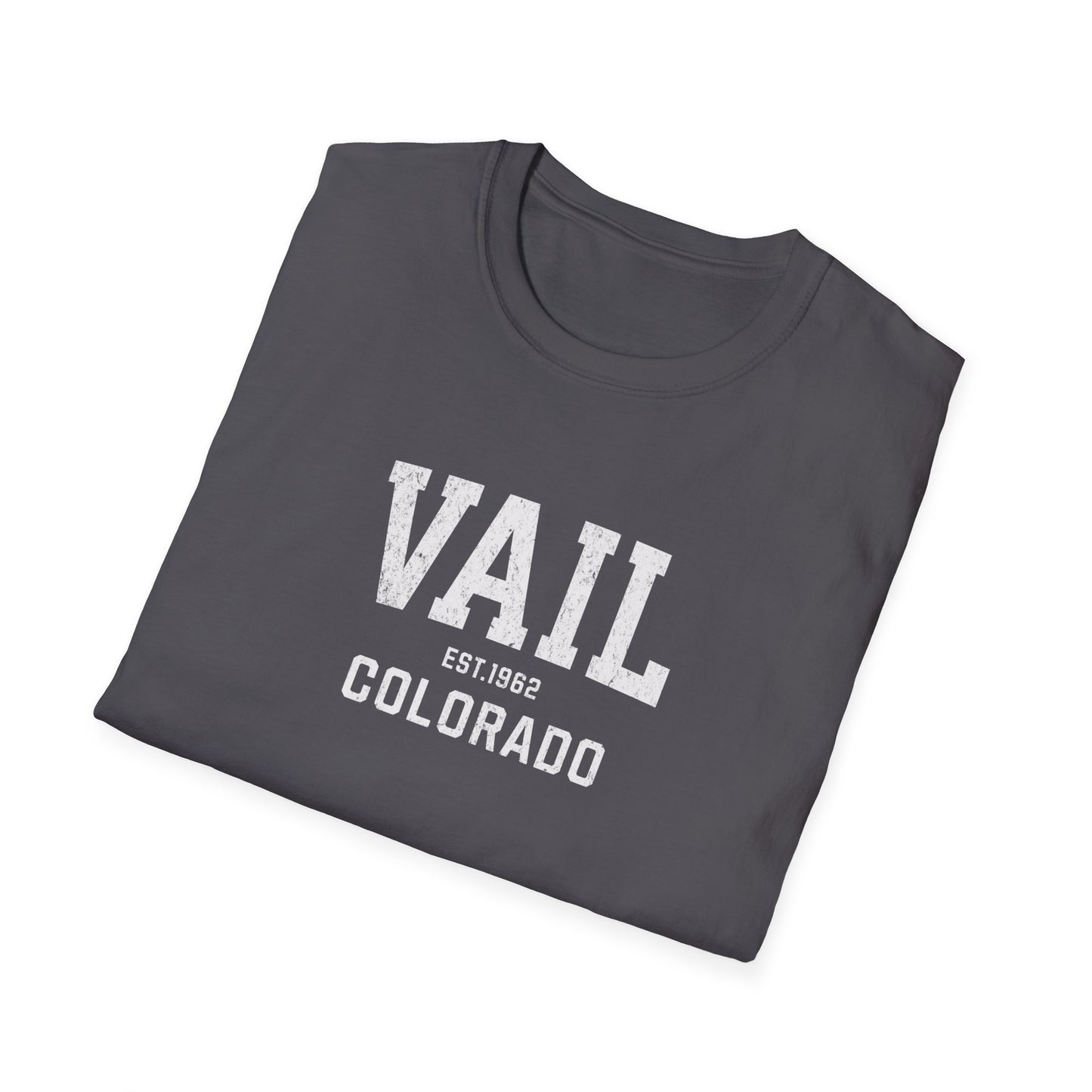 Vail Distressed Ski T-Shirt