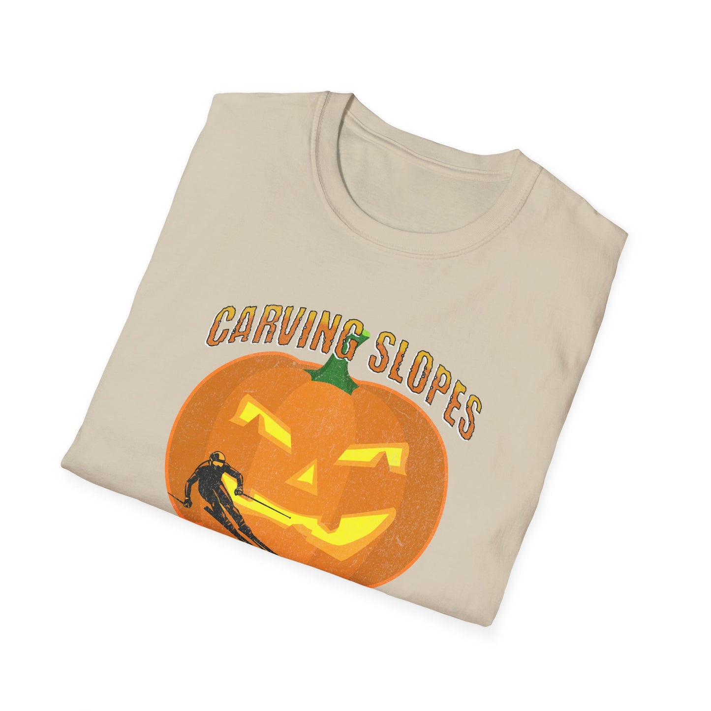Carving Slopes Not Pumpkins Ski T-Shirt