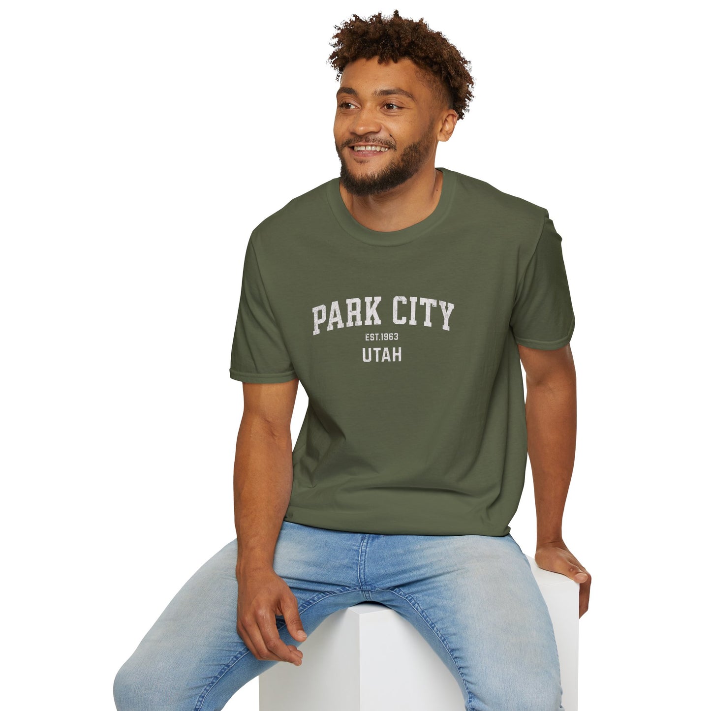 Park City Distressed Ski T-Shirt