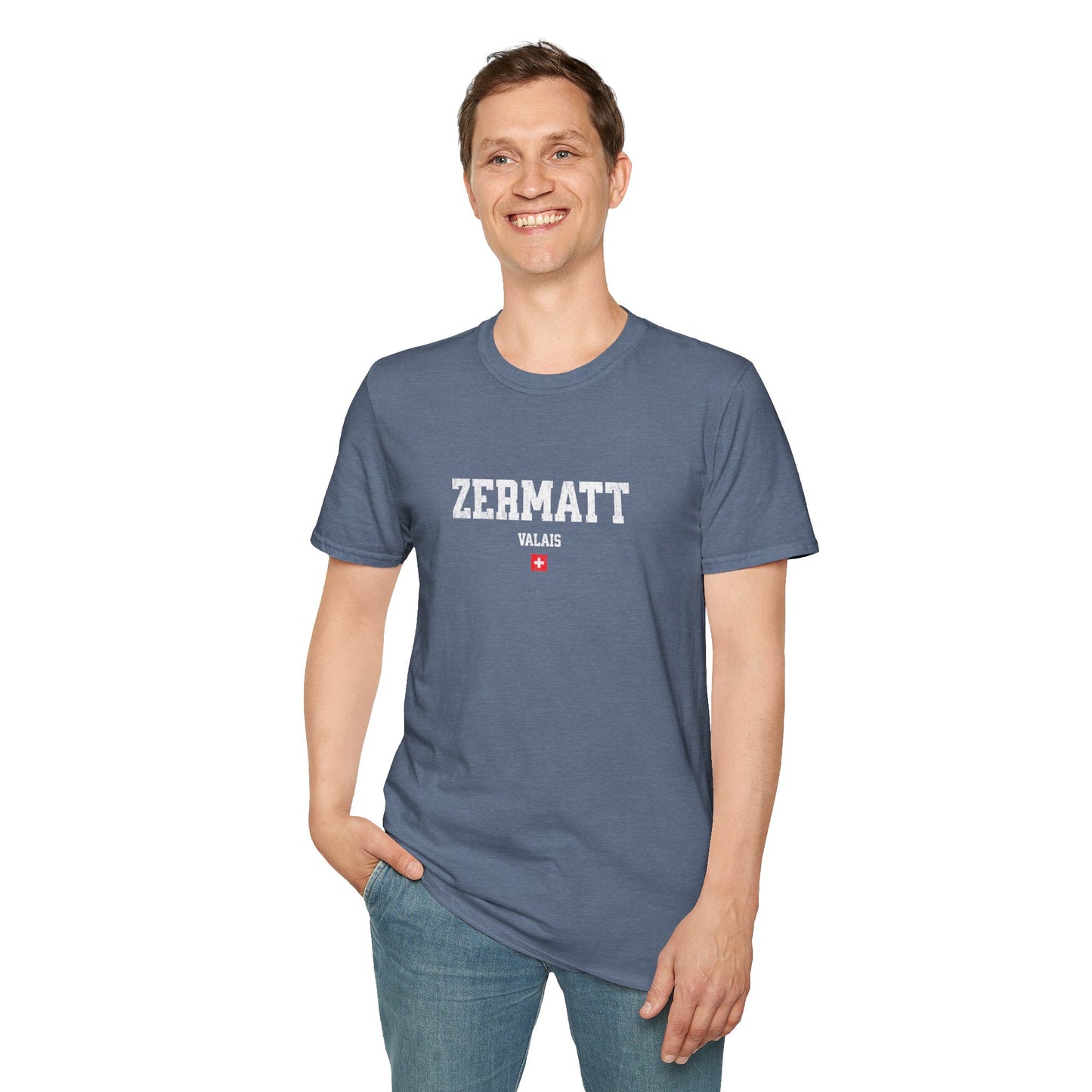Zermatt Distressed Ski T-Shirt