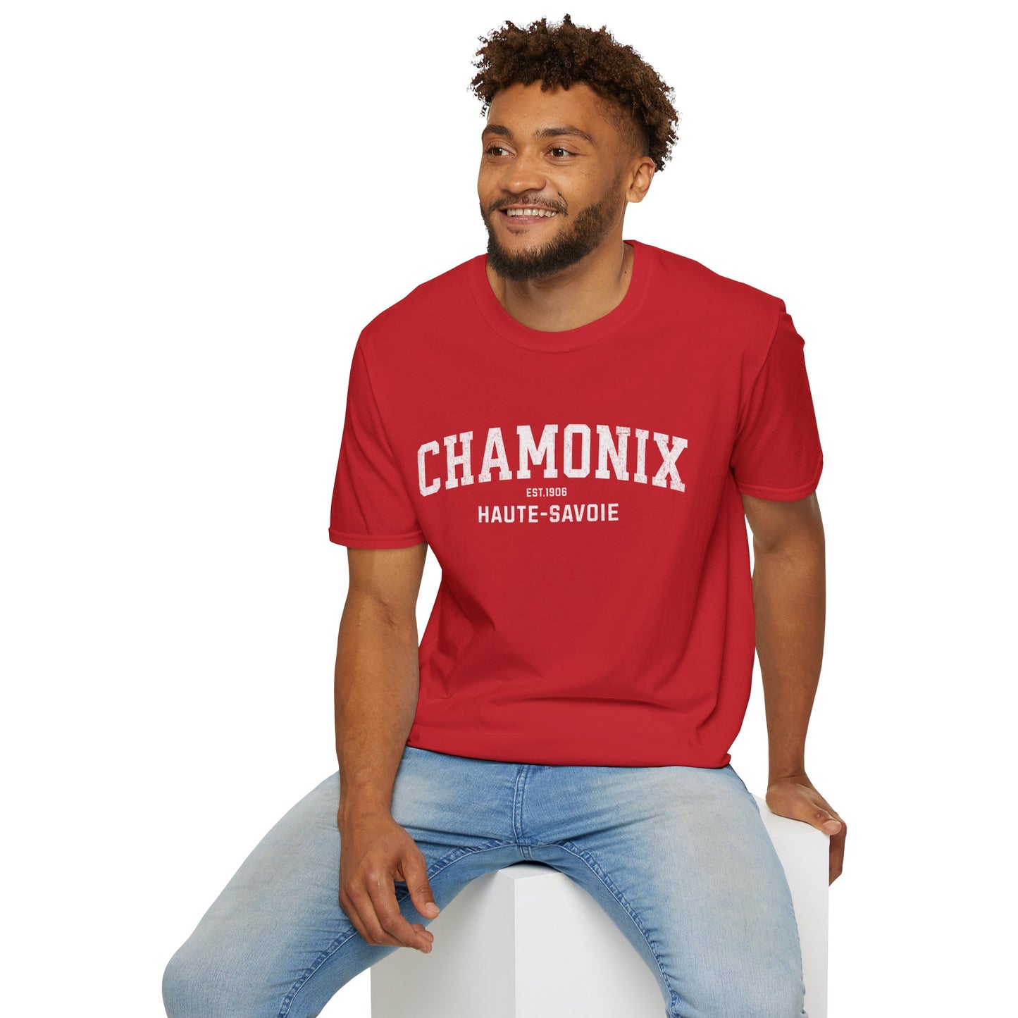Chamonix Distressed Ski T-Shirt
