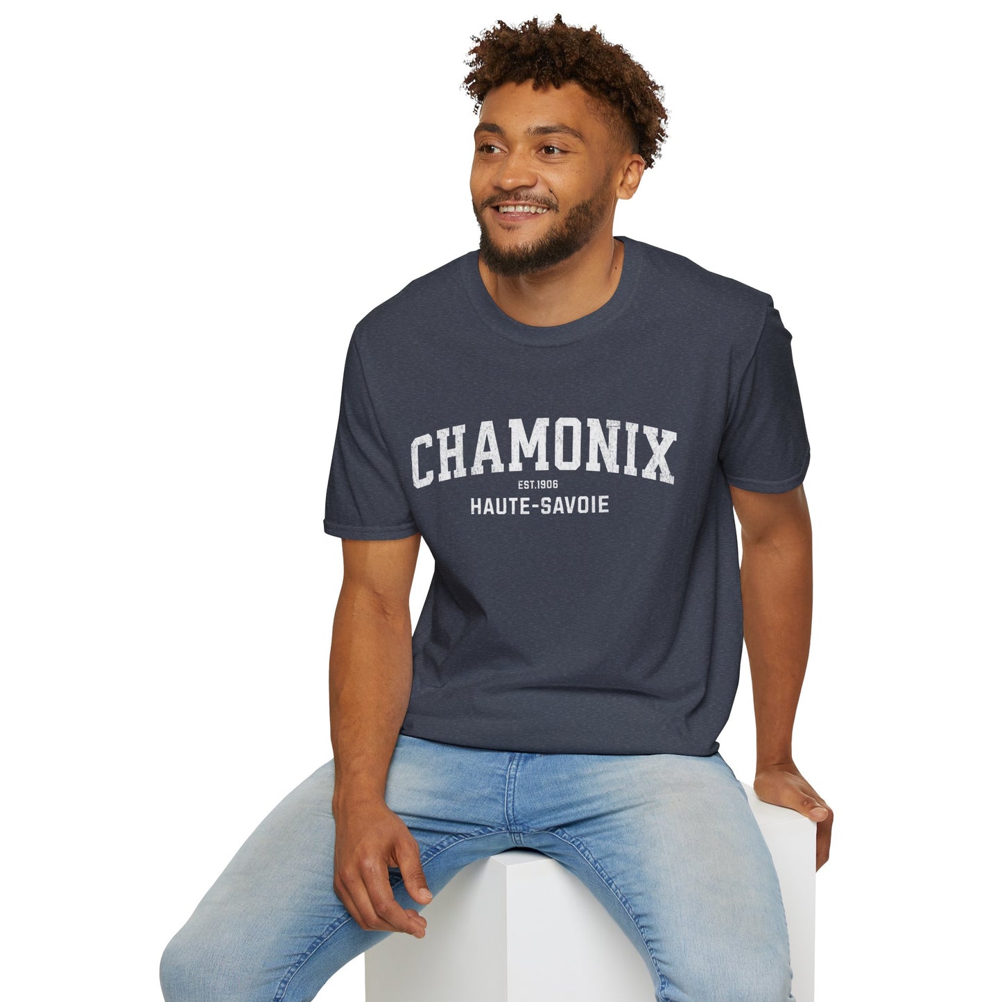Chamonix Distressed Ski T-Shirt