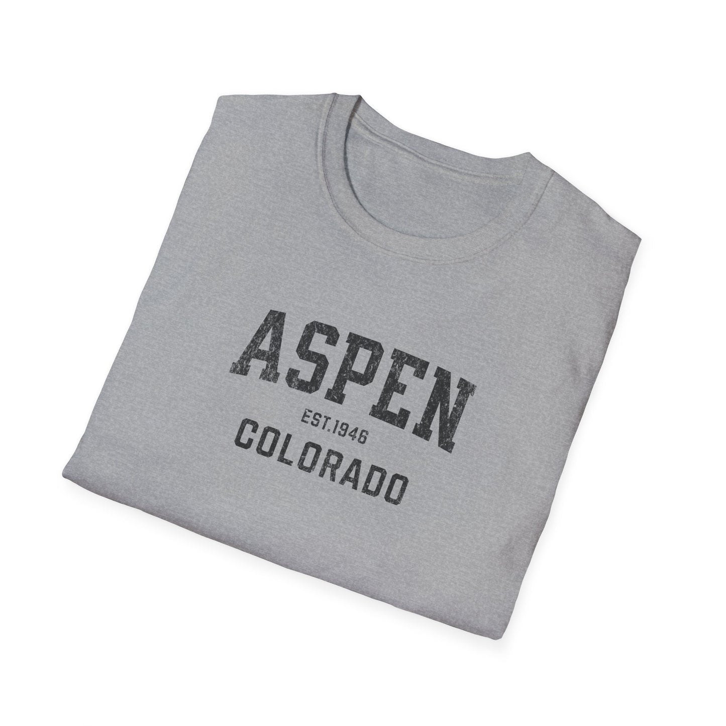 Aspen Distressed Ski T-Shirt