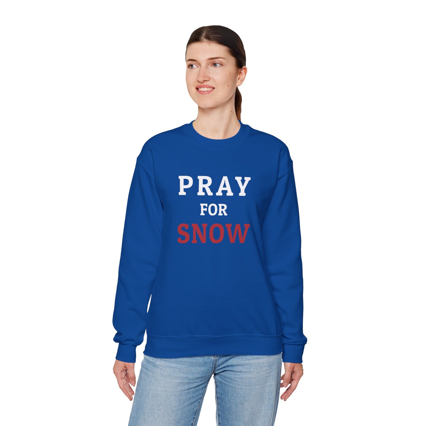 Pray For Snow Crewneck Sweatshirt