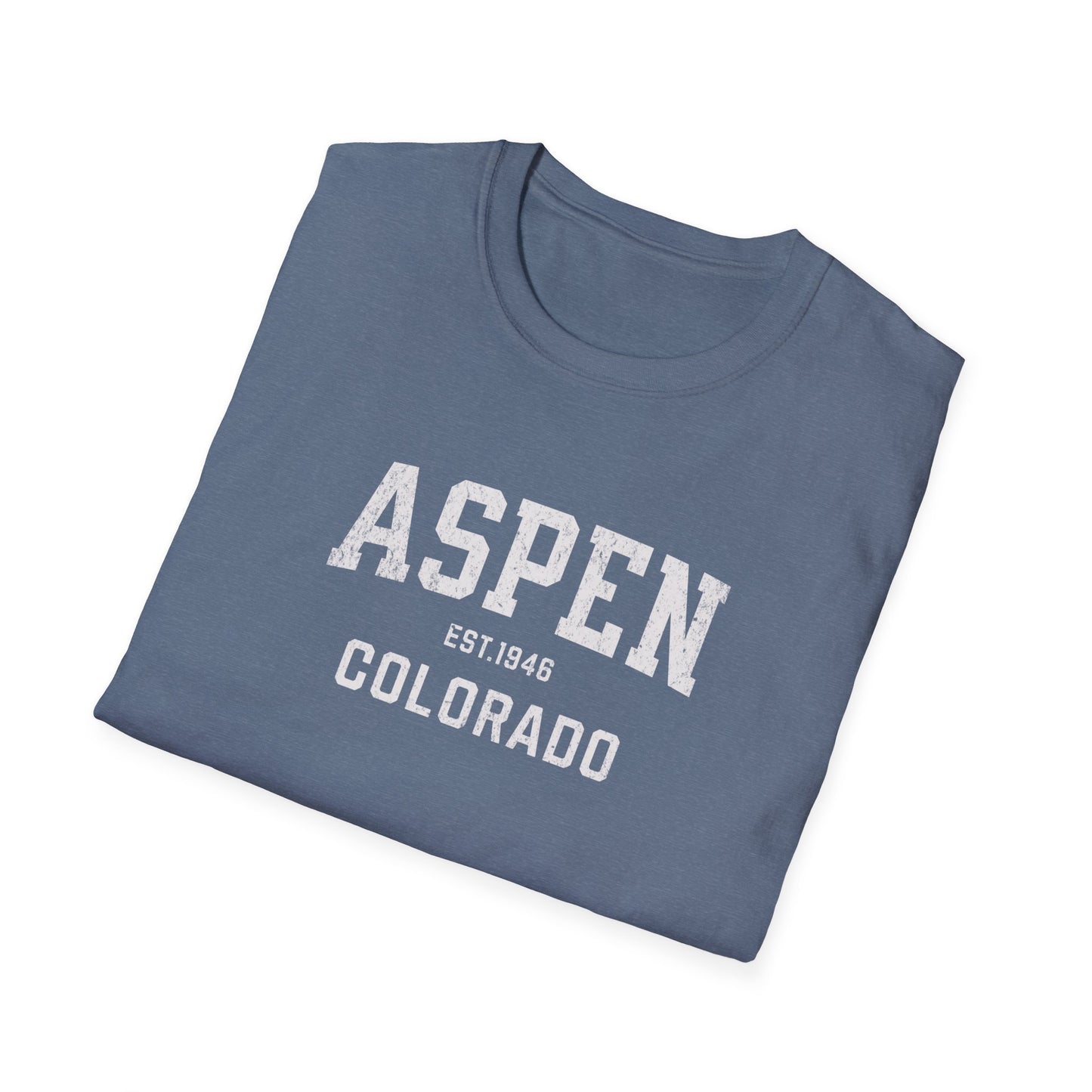 Aspen Distressed Ski T-Shirt