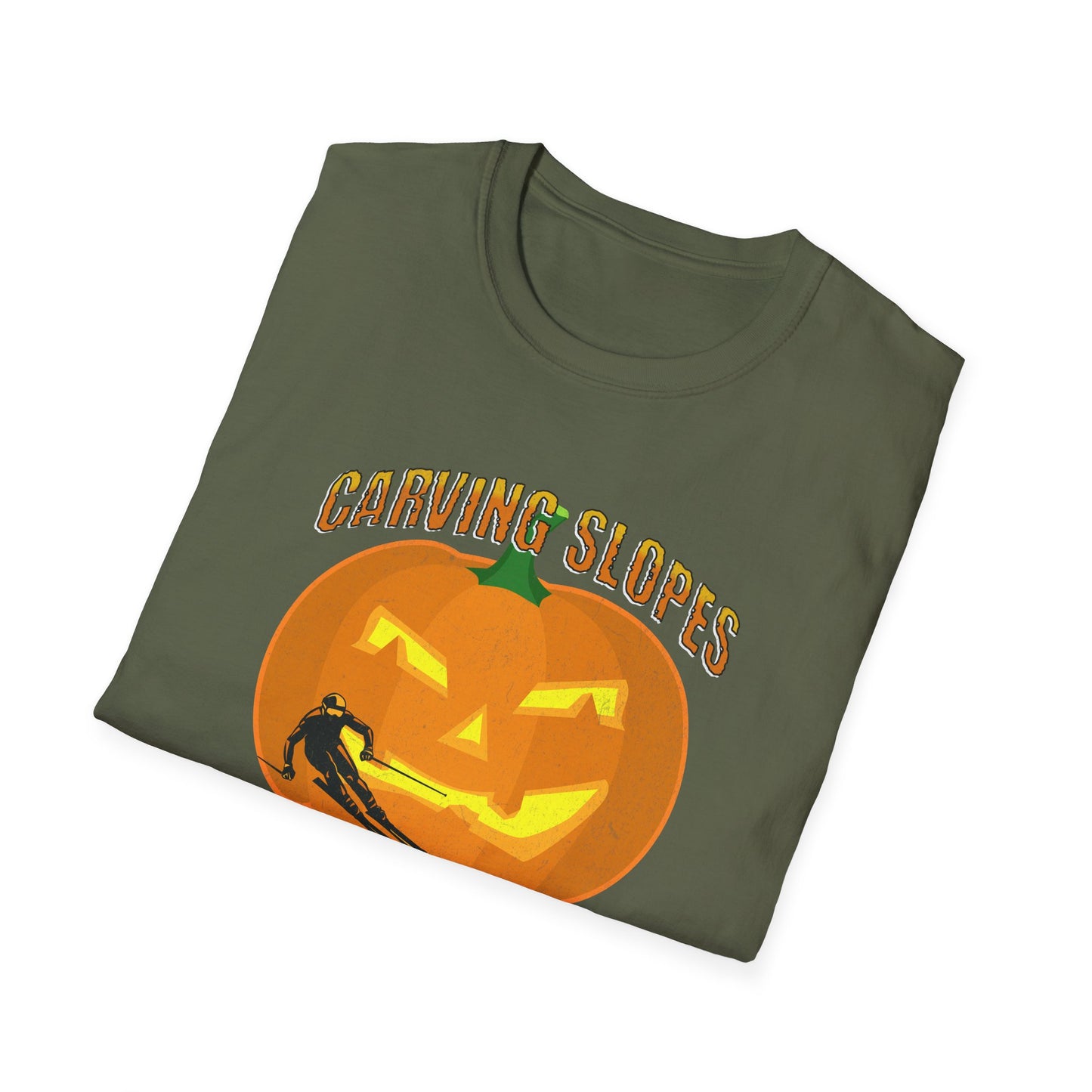 Carving Slopes Not Pumpkins Ski T-Shirt