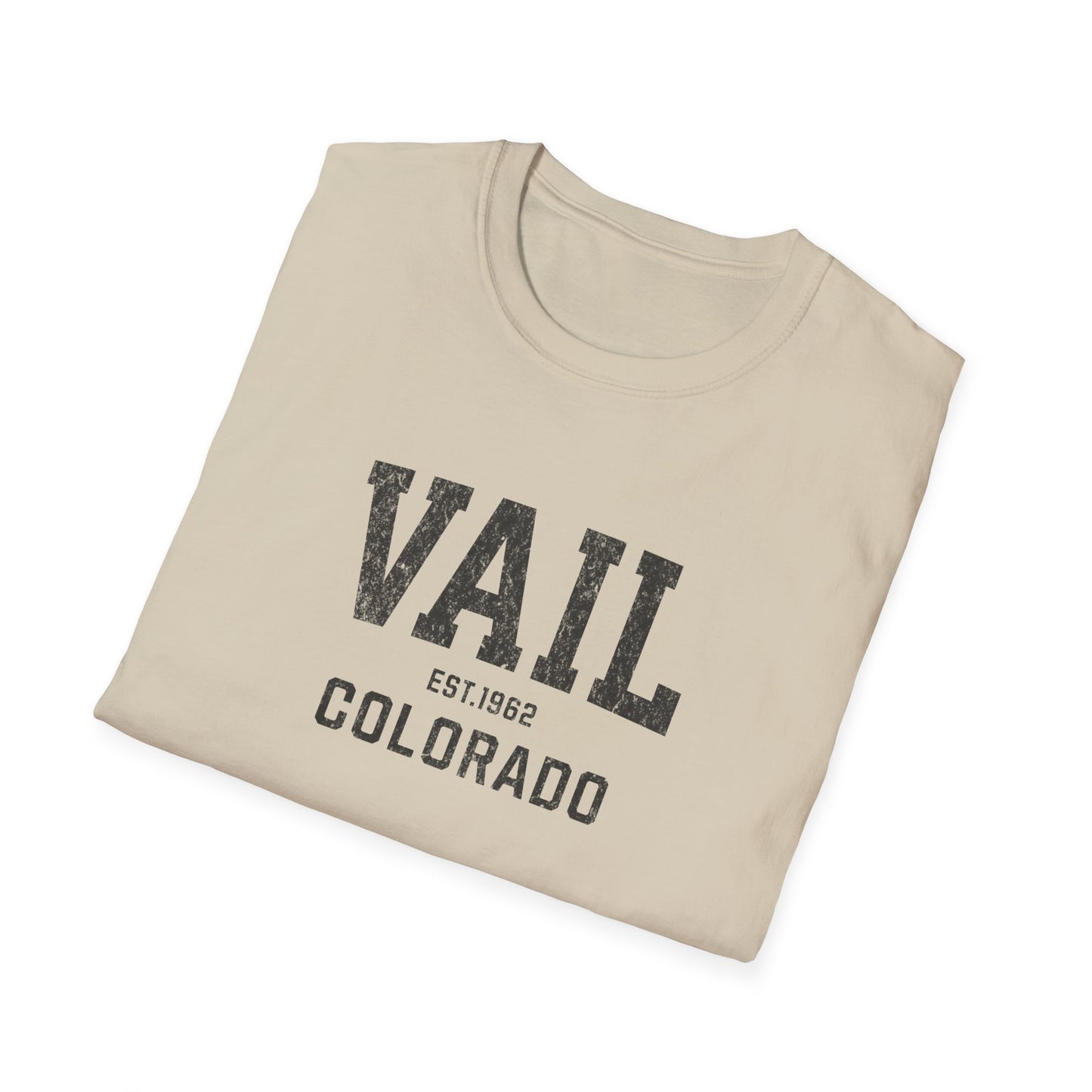Vail Distressed Ski T-Shirt