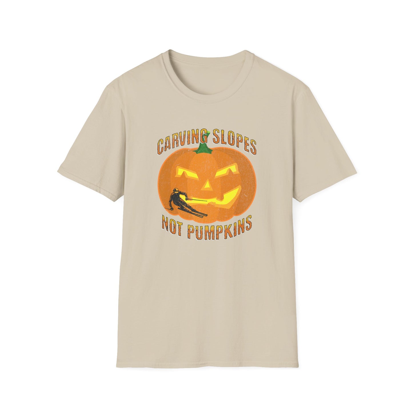 Carving Slopes Not Pumpkins Ski T-Shirt