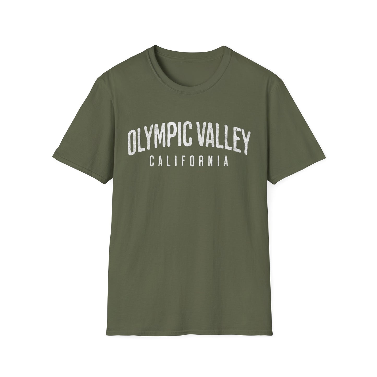 Olympic Valley Distressed Ski T-Shirt