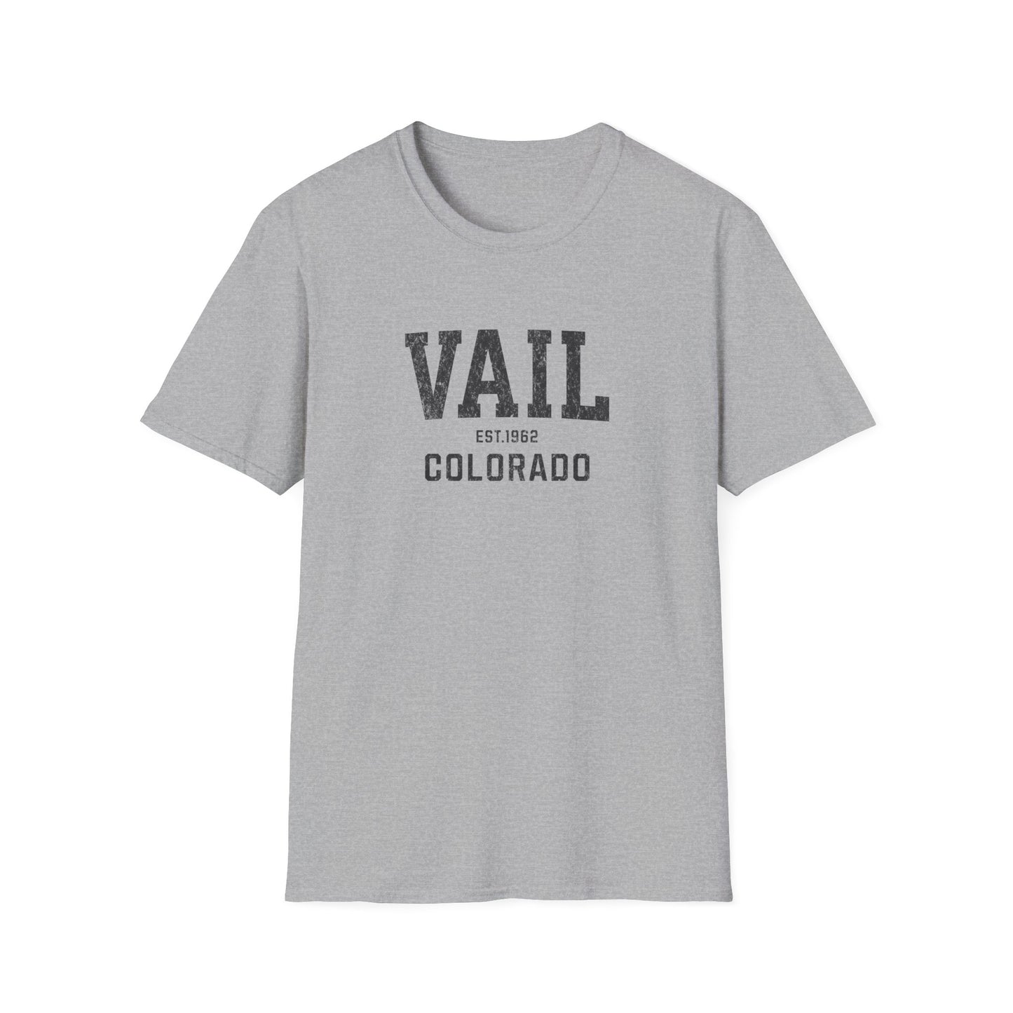 Vail Distressed Ski T-Shirt