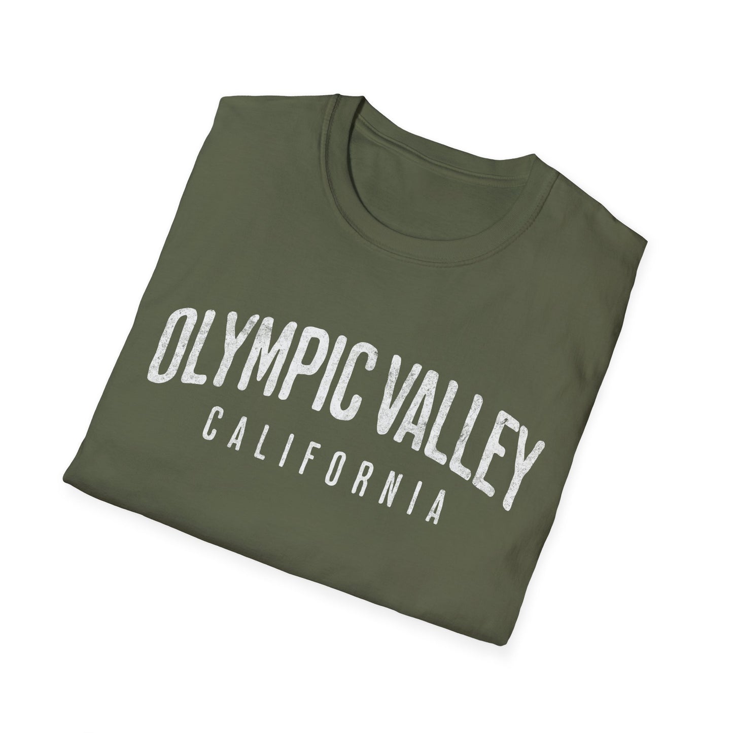 Olympic Valley Distressed Ski T-Shirt