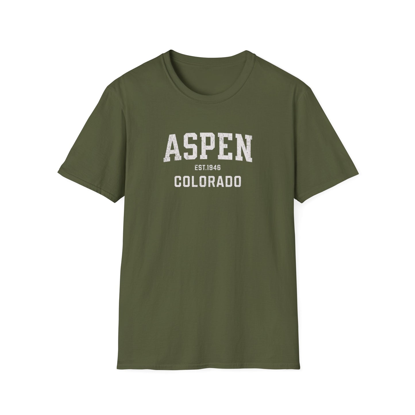 Aspen Distressed Ski T-Shirt