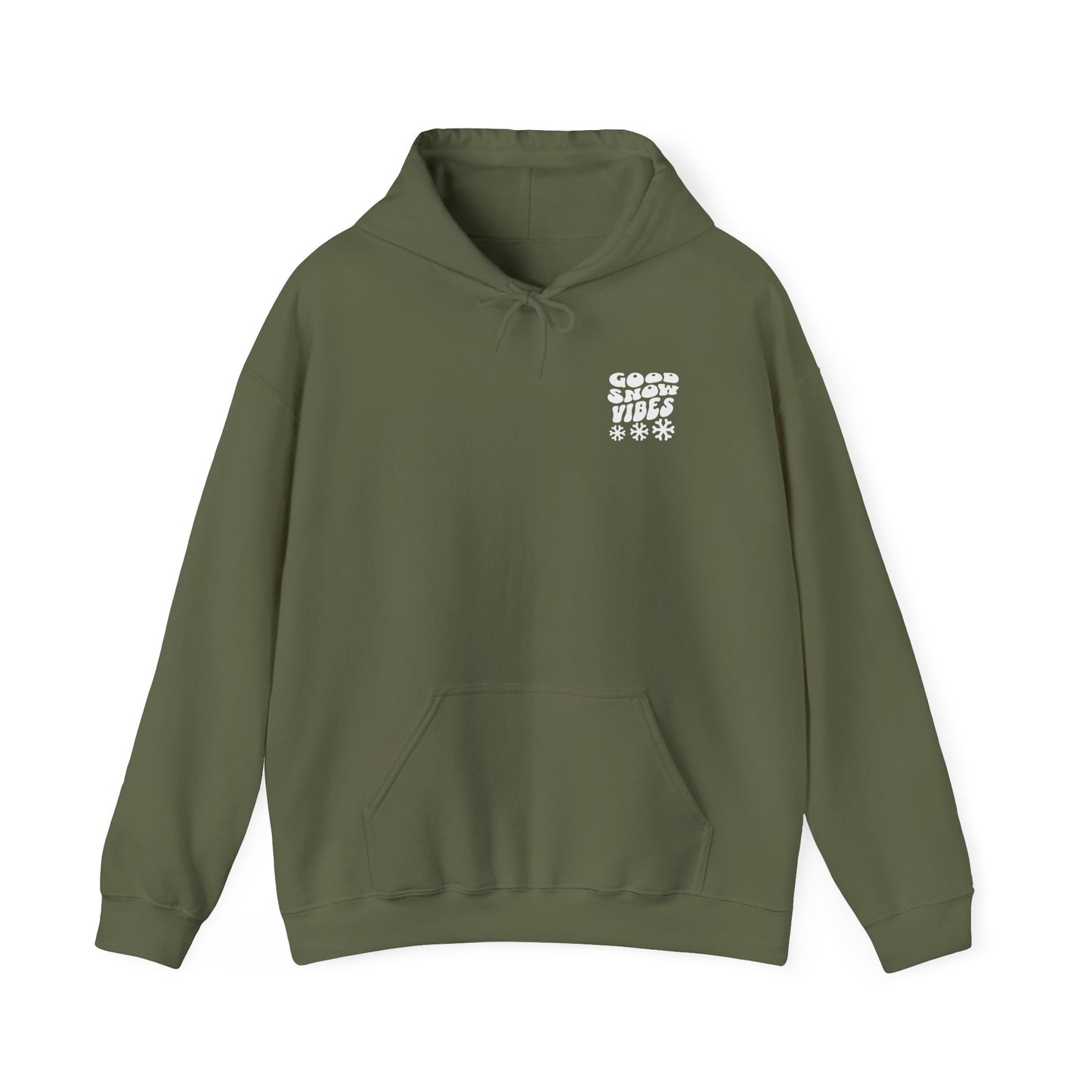 Good Snow Vibes Fun Skiing Unisex Hooded Sweatshirt
